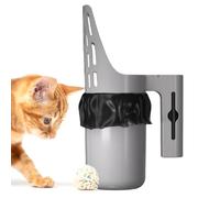 Genérico Pala para para Gatos - Pala para para Gatos con Soporte | Tamiz Portátil, Cubo De Basura De Gran Capacidad, Eliminador De Excrementos para Interiores Y Exteriores, Hombres Y Mujeres,