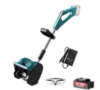 Genérico Pala quitanieves inalámbrica, Lanzador de Nieve con batería de 20 V y 12 Pulgadas, soplador de Nieve con batería(batería de 4 Ah y Cargador rápido incluidos),1battery