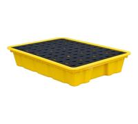 Genérico Paleta Modular para contención de derrames, almacenes, fábricas, antifugas, Bandeja de Drenaje a Prueba de Fugas para bidones, sótano, Paleta para contención de derrames de bidones, diseño m