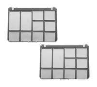 Genérico Paleta Vacía de Material As de 2 Piezas para Sombras de Ojos Magnética Ligera y Delgada con Bandejas y Tapa Transparente
