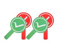 Genérico Paletas de Votación de Doble Cara para Aula, 4 Piezas, Material Plástico Resistente al Agua, Portátiles y Ligeras para Herramientas de Comunicación Docente y Evaluación Escolar