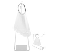 Genérico Palitos de Muestra Transparentes para Decoración de Uñas Soporte de Hierro en Abanico, 50 Piezas Consejos Redondos para Práctica y Exhibición de Esmaltes