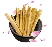 Genérico Palitos de rebabas de sándalo - Paquete de 20 Madera Orgánica Terapia Natural de Bajo Humo, Incluye una envoltura de yute, Anti-Stress | Guía Zen Po
