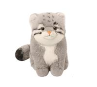 Genérico Pallas Cat Plush Toy - Soft Cuddly Animal Doll, Cute Decorative Cushion, Stuffed Figure, Comfort Companion, Lightweight Travel Gift Idea | Plush Animal Doll For Kids Room Couch Car Bed