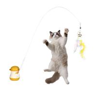 Generico Palos interactivos para atrapar a los gatos - Palillos de juego portátiles, juguetes relajantes para el autoentretenimiento, accesorios giratorios para bolas de gato | de juego multifunción