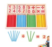 Genérico Palos matemáticos - Herramienta de conteo educativo, Juguete de aprendizaje para matemáticas, palo de inteligencia colorido | Recurso Divertido de Educación Temprana para Les g