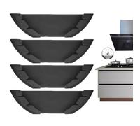 Genérico Pan Lid Holder 4 Pack Vertical Wall Mount Rack For Kitchen Storage