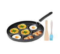 Genérico Pancake Skillet - 7-Cup Nonstick Egg Pan, Breakfast Maker Tool | Nonstick Egg Pan for Kitchen Home Breakfast Pancakes Omelette Camping Chef