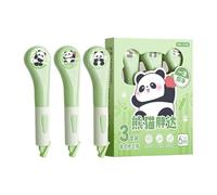 Genérico Panda Correction Tape - 3 Pack Cute Correction Roller | Smooth Quick Dry White Out | For Students School Note Taking Diary, No Easy Apply Cartoon Fun Stationery Supplies
