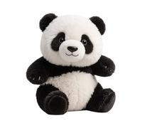 Generico Panda de peluche - Modelo realista de panda de peluche | Oso de peluche suave, compañero emocional relajante para estudio, sala de estar, dormitorio guardería