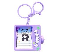 Genérico Panda Flipping Animator Keychain - PVC Alloy Cartoon Ƒlip Page Turning Pendant Charm | Page Turning Animation Machine | Cute Fidget Keyring Toy Bag Accessories For Kids Adults