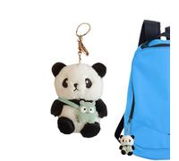 Genérico Panda Keyring - Cotton 4,33 pulgadas Short Plush Bag Pendant | Cute Soft Panda Accessory With Backpack Car Key Holder, Belt Charm | Women, Men, verde, Se référer au descriptif