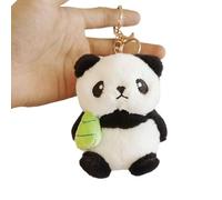 Genérico Panda Keyring - Cotton 4,33 pulgadas Short Plush Bag Pendant | Cute Soft Panda Accessory With Backpack Car Key Holder, Belt Charm | Women, Men, Bamboo Shoots, Se référer au descriptif
