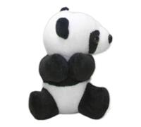 Genérico Panda Pendant - Black White Soft Cotton, Cute Animal Toy Keyring Charm, Stuffed Bear Doll Accessory, Keep Your House Keys Very Safe Secure | For Daily Purse Tote Bag Backpack Decoration
