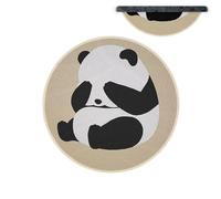 Genérico Panda Rug - Anti-Slip Round Door Mat | Plush Panda Rugs Washable Multifunctional | Plush Pandas Rugss Washable Multifunctional Comfortable Rugs | Entrance Round Rug For Living Room Bedroom