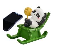 Genérico Panda Small Figurines - 4.33x2.17x2.17inch Panda Mobile Phone Holder, Cell Phone Stand, Funny Desk Decor for Tablet Home | Bedroom Living Room Table Shelf School Office Travel Party Favors