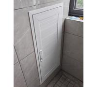 Genérico Panel de Acceso con Cerradura, Placa embellecedora para Orificios de Pared, Panel de Acceso metálico Empotrado con Llave de Cerradura, diseño Texturizado para una Entrada Segura y discreta e
