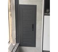 Genérico Panel de Acceso con Cerradura, Placa embellecedora para Orificios de Pared, Panel de Acceso metálico Empotrado con Llave de Cerradura, diseño Texturizado para una Entrada Segura y discreta e