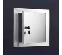 Genérico Panel de Acceso de 8x8, 10x10, 12x12, 16x16, 24x24, Puerta de Acceso para plomería con Cerradura, Tapa de Orificio de Pared de Acero Resistente, Puerta de Servicio para cableado y