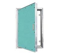 Genérico Panel de Acceso para Paneles de Yeso con manija, Puerta de inspección empotrada para Yeso, Marco de Aluminio pintable, pestillo magnético, Acceso Personalizado a Paredes y techos (
