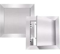 Genérico Panel de Acceso Tipo pulsador de Acero Inoxidable, Placa de Cubierta para Orificio de cableado Oculto con pestillo táctil, Puerta de Acceso Personalizable para baño, Cocina, Isla d