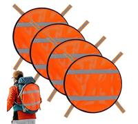 Genérico Panel De De Malla Naranja con Tiras Reflectantes: Panel De Naranja, Equipo Especial, Escudo De Visibilidad Distintivo, Protector De Novedoso, Malla Resistente | H