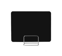 Genérico Panel de privacidad para Escritorio, mampara divisoria de Escritorio acrílica con Clip para móvil, Negro, 50x40 cm, Protector contra estornudos, Panel de privacidad para Oficina en casa y es