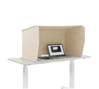Genérico Panel de privacidad para Escritorio, Separador de privacidad Beige para Escritorio, Pantalla Absorbente de Sonido para Oficina y Aula, protección de Escritorio 3D, 80x60x40cm - Ideal para es
