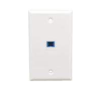 Genérico Panel de red de fibra óptica SC de un puerto, luz blanca, tipo 128, interfaz Cat7, S C/UPC, S C/AP C, toma de corriente de pared (SC/UPC)