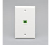 Genérico Panel de red de fibra óptica SC de un puerto, luz blanca, tipo 128, interfaz Cat7, S C/UPC, S C/AP C, toma de corriente de pared (SC/AP C)