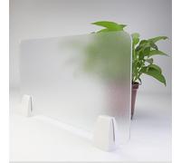 Genérico Panel Divisor de Escritorio Ajustable de acrílico, Panel Divisor portátil para Oficina y hogar, 60x50cm, protección de Espacio Personal, Mejora la productividad y la privacidad.