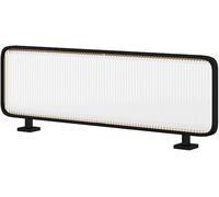 Genérico Panel Divisor de Escritorio Negro de 40x90 cm: Elegante Separador de Media privacidad para oficinas en casa y comedores, Separador de Mesa de Hierro, Mejora la privacidad y la organización d