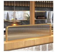 Genérico Panel Divisor de Escritorio para privacidad, Separador de Escritorio para Oficina - Elegante mampara Dorada de 1,5 m x 30 cm para Mayor productividad y Comodidad - Ideal para oficinas y ESPA