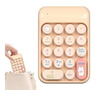 Genérico Panel Numérico Inalámbrico,18 Teclas de Diseño Encantador | Teclado numérico 2.4G | para Portátiles y PC en Aplicaciones de Finanzas Contabilidad Estudio y Juegos