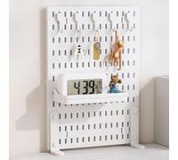 Genérico Panel Perforado para Herramientas, Estante de Pared para Garaje, Almacenamiento de Brocas, Soportes para Juegos de Llaves, Panel de privacidad con Abrazadera, Escritorio Ajustable sin perfor