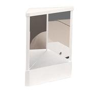 Genérico Panel Reflectante no especular Construcción de Vidrio ABS Imagen Correcta Orientación Fiel Uso Diario Escritorio de baño Rutina Personal Avanzada