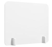 Genérico Panel Separador de Escritorio Protector de Escritorio particiones Panel de privacidad para Comedor y Hotel PVC Blanco Borde Redondeado Spray Proof