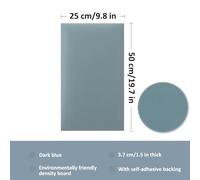 Genérico Paneles de Pared tapizados - Cabecero con cojín 3D Suave para niños con Autismo - Acolchado anticolisión para Montaje en Pared, Esponja de Alta resiliencia, Azul Oscuro, 9 Piezas