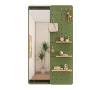 Genérico Paneles organizadores de Pared Perforados. Kit Organizador Modular de Panel Perforado, Panel de Almacenamiento y exhibición para Montaje en Pared con Espejo para la decoración del hogar, la