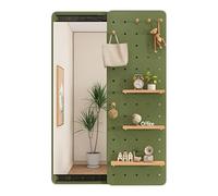 Genérico Paneles organizadores de Pared Perforados. Kit Organizador Modular de Panel Perforado, Panel de Almacenamiento y exhibición de Montaje en Pared con Espejo para la decoración del hogar, la of