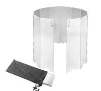 Genérico Pantalla AntiPara Hornillo | Escudo Plegable contra para Parrillas,Protector De para Montaña Acampada Senderismo Playa Pícnic Patio Jardín