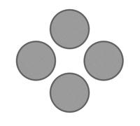 Genérico Pantalla Antipolvo para PS5 Pro, para Edición Óptica Y Digital, Cubierta De Protección contra El Polvo Interna Malla Antipolvo (4*Circle)