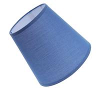 Genérico Pantalla Cilíndrica de Tejido Azul para Lámpara Colgante E27, Cubierta Texturizada para Restaurante y Comedor, Protección de Luz 19x19x17.5cm