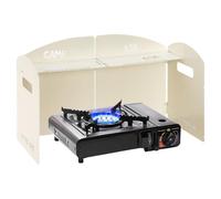 Genérico Pantalla contra El Estufa Camping - Cubierta Plegable Deflectora Y Bloqueadora,Protector de para Hornillo de Campamento,para Barbacoa Fogón Pícnic Senderismo Acampada