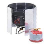 Genérico Pantalla Protectora para Hornillo De Camping - Protector Quemador Picnic | Protector De para Montaña Acampada Senderismo Playa Pícnic Patio Jardín