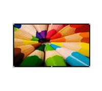 Genérico Pantalla Proyector, Pantalla de Proyección Portátil 16:9 4K HD Plegable y Antiarrugas para Cine en Casa y Noches de Cine(120inch)
