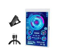 Genérico Pantalla Secundaria USB C de Metal Imágenes claras y dinámicas de 3, 5 Pulgadas Conexión solución de Monitor Doble Monitor de computadora Tipo C