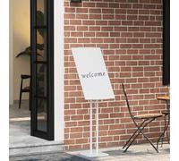 Genérico Pantallas de Feria 2 pcs 26,5 x 26,5 x 127 cm Acero,Economía e Industria,Publicidad y márketing,Expositores para ferias-3407638