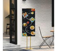 Genérico Pantallas de Feria 2 pcs Dorado 30 x 24 x 208 cm Hierro,Economía e Industria,Publicidad y márketing,Expositores para ferias-3407636