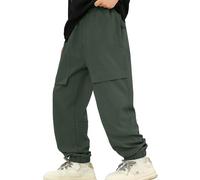 Genérico Pantalon Chandal Niño - Pantalones De Senderismo para Niños Resistentes Al Viento Y A La Nieve con Rodillas Reforzadas Y Bolsillos Cargo para Aventuras En Todas Las Estaciones